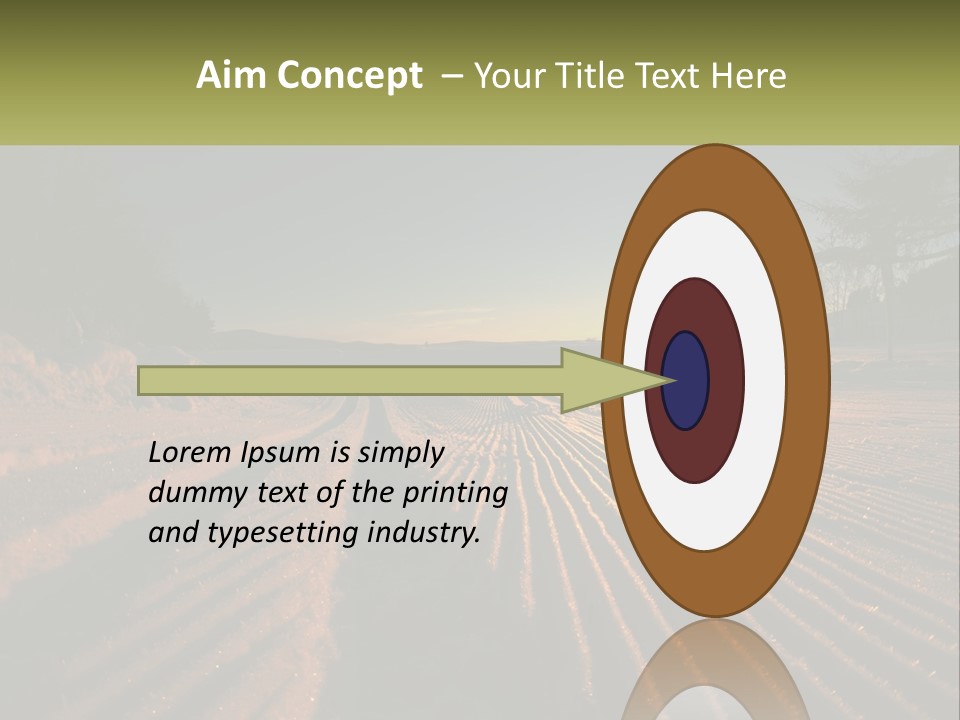 Crosscountry Fresh Trail PowerPoint Template