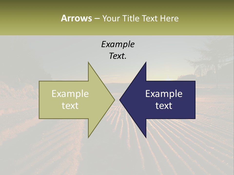 Crosscountry Fresh Trail PowerPoint Template