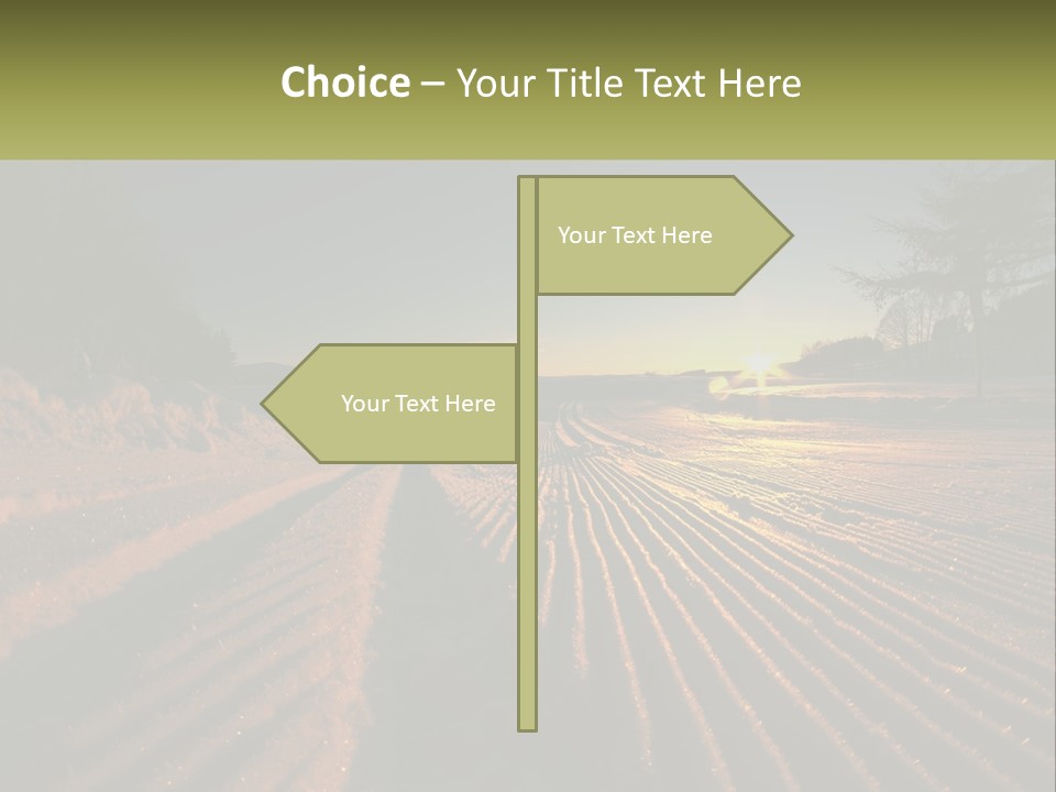 Crosscountry Fresh Trail PowerPoint Template