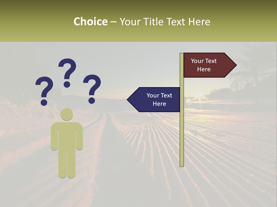 Crosscountry Fresh Trail PowerPoint Template