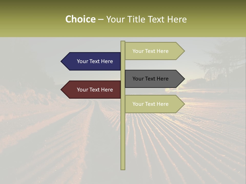 Crosscountry Fresh Trail PowerPoint Template