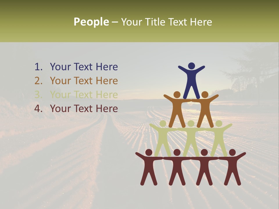 Crosscountry Fresh Trail PowerPoint Template