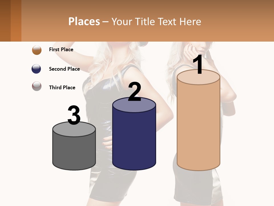 Standing Caucasian Hand PowerPoint Template