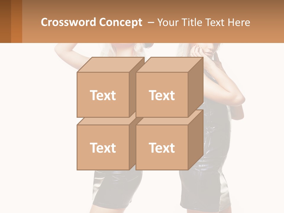 Standing Caucasian Hand PowerPoint Template