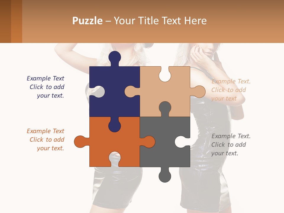 Standing Caucasian Hand PowerPoint Template