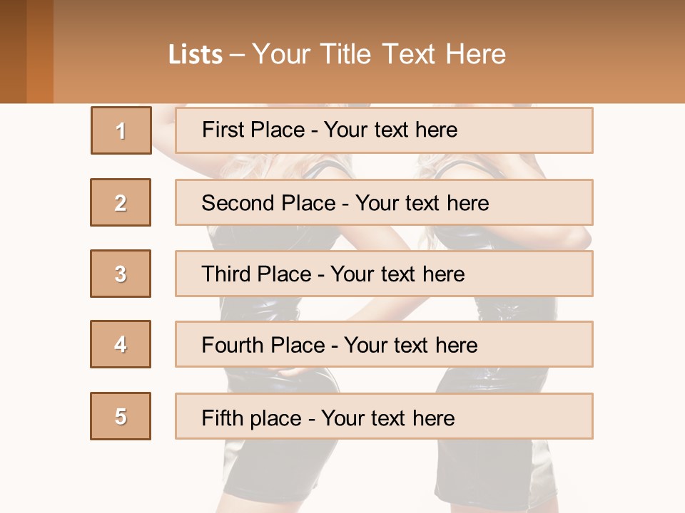 Standing Caucasian Hand PowerPoint Template