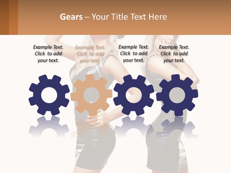 Standing Caucasian Hand PowerPoint Template