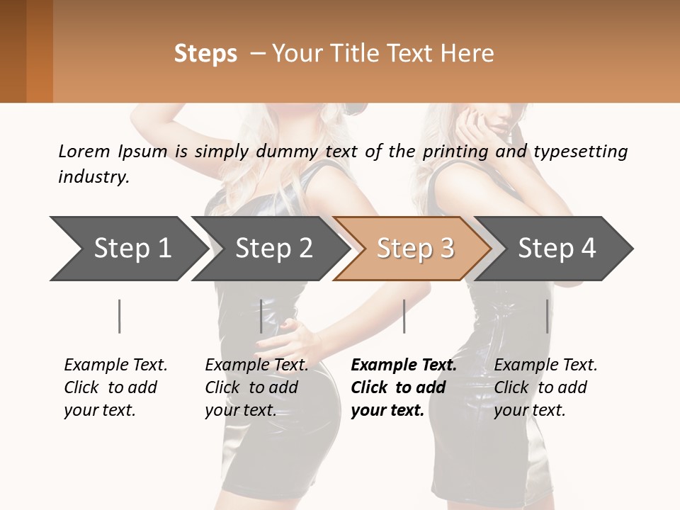 Standing Caucasian Hand PowerPoint Template