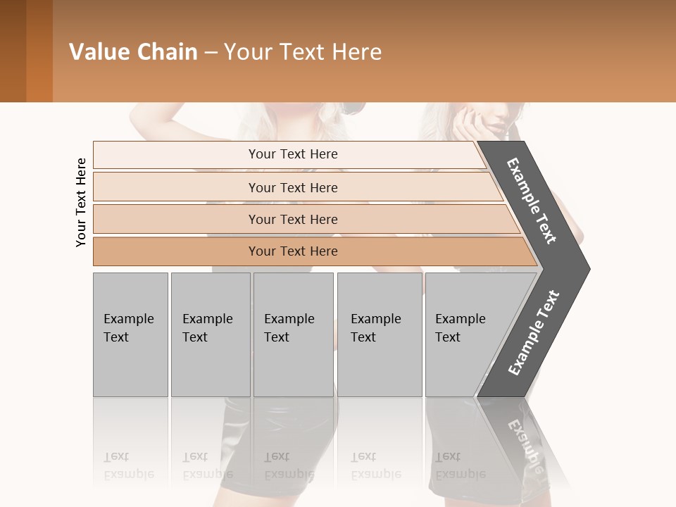 Standing Caucasian Hand PowerPoint Template
