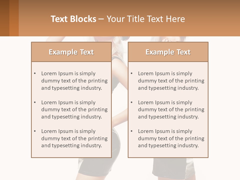 Standing Caucasian Hand PowerPoint Template