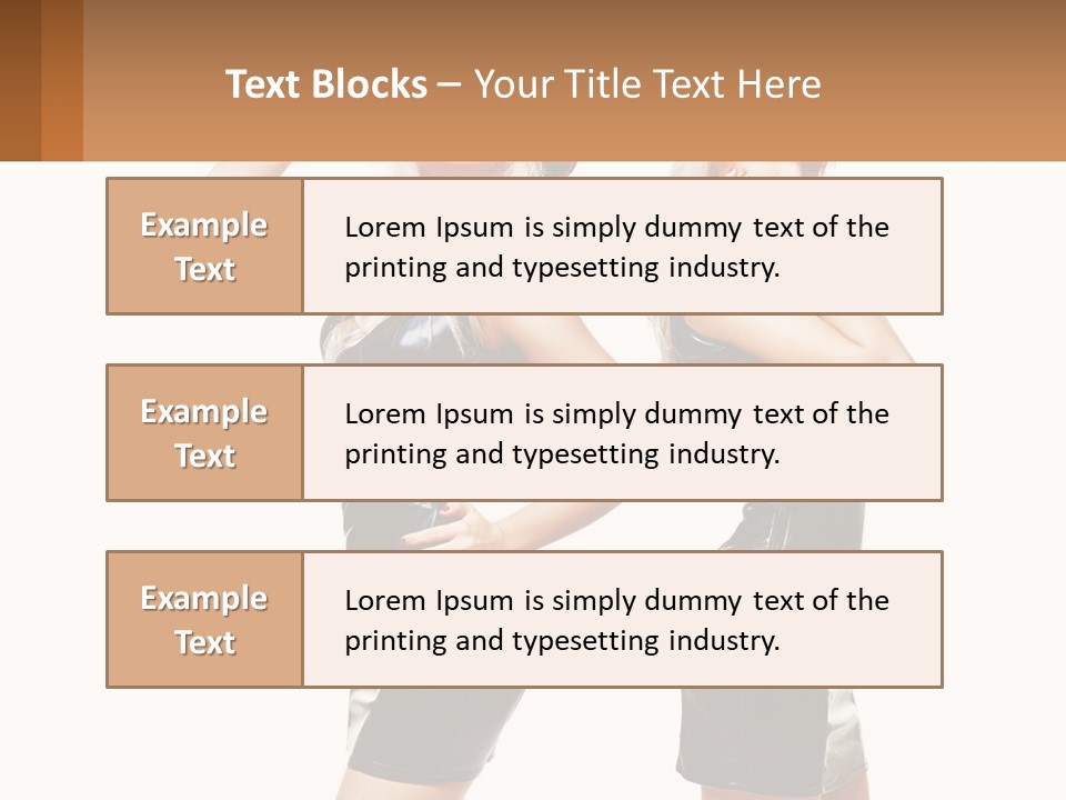 Standing Caucasian Hand PowerPoint Template