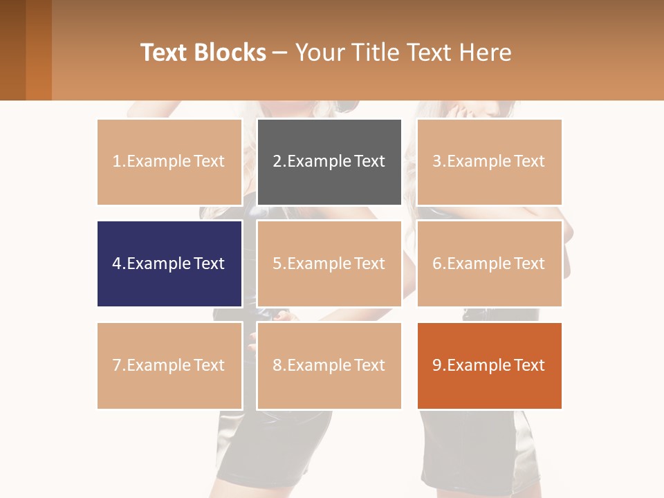 Standing Caucasian Hand PowerPoint Template