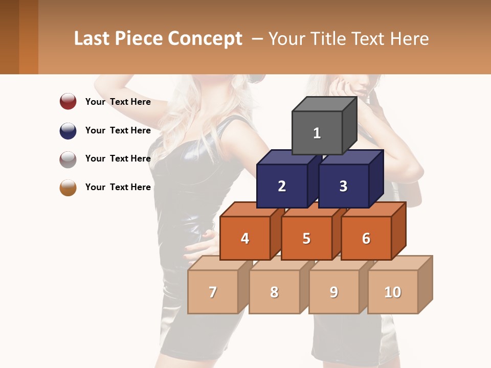 Standing Caucasian Hand PowerPoint Template