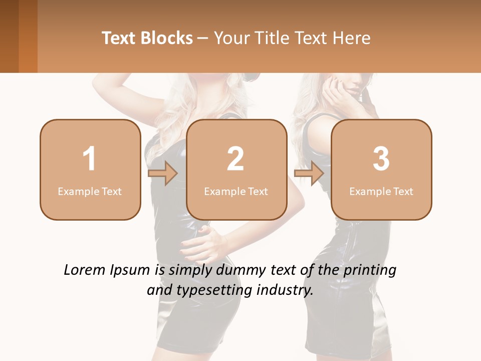 Standing Caucasian Hand PowerPoint Template