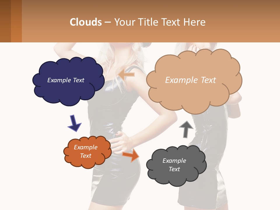 Standing Caucasian Hand PowerPoint Template