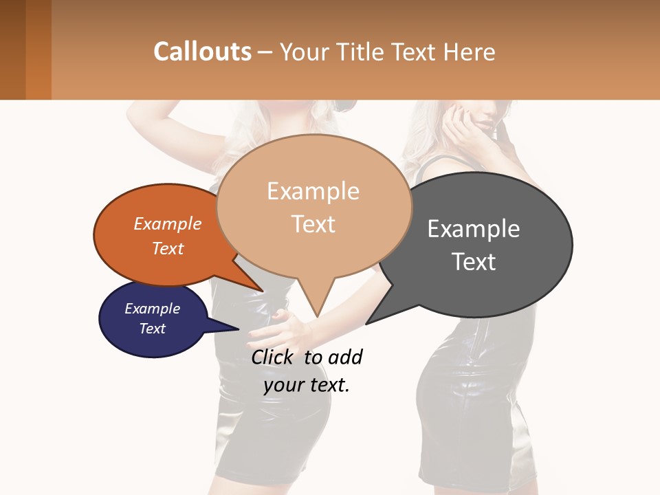 Standing Caucasian Hand PowerPoint Template