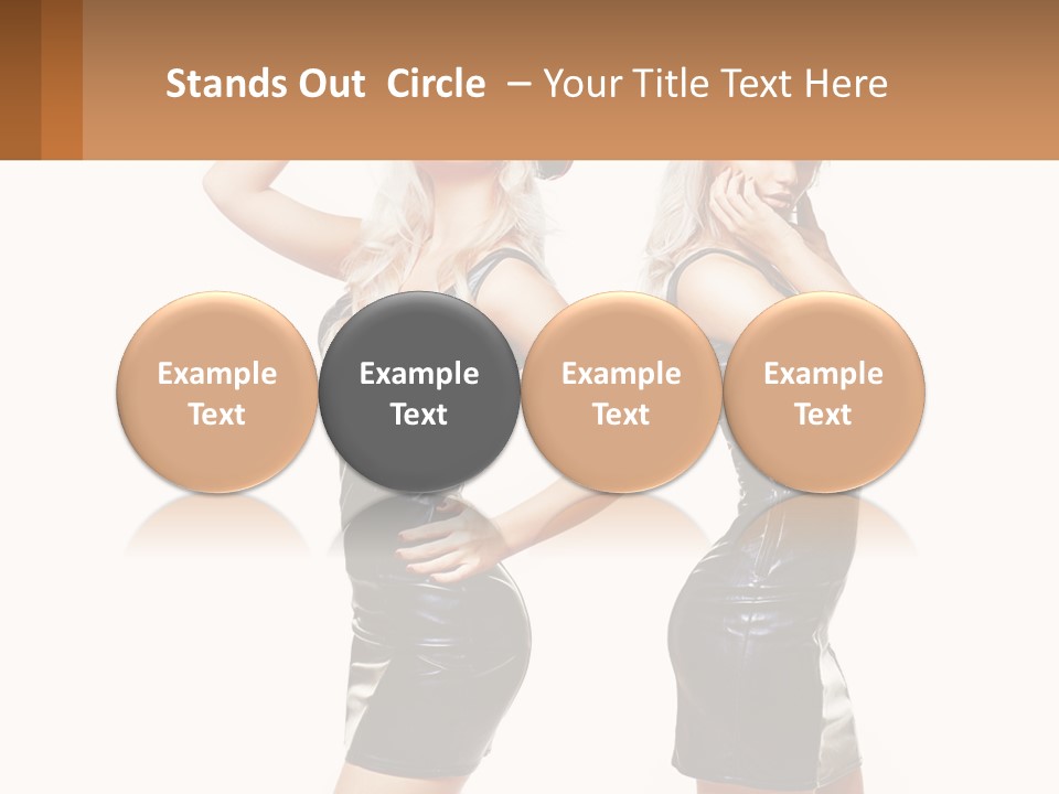 Standing Caucasian Hand PowerPoint Template