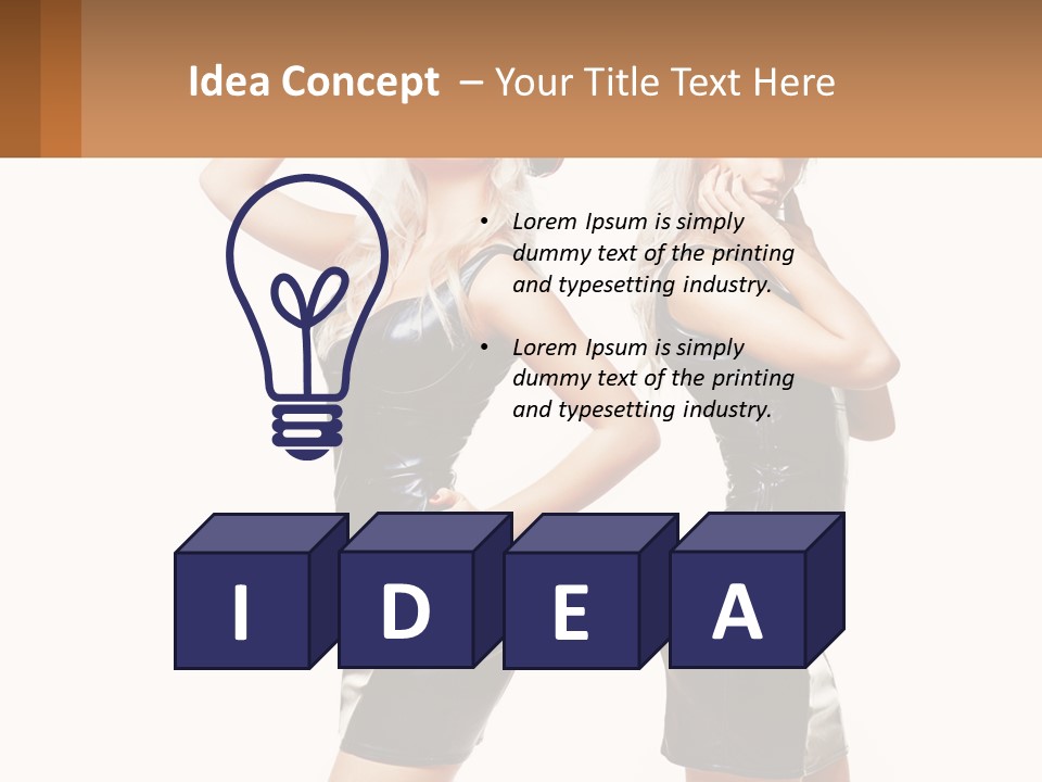 Standing Caucasian Hand PowerPoint Template