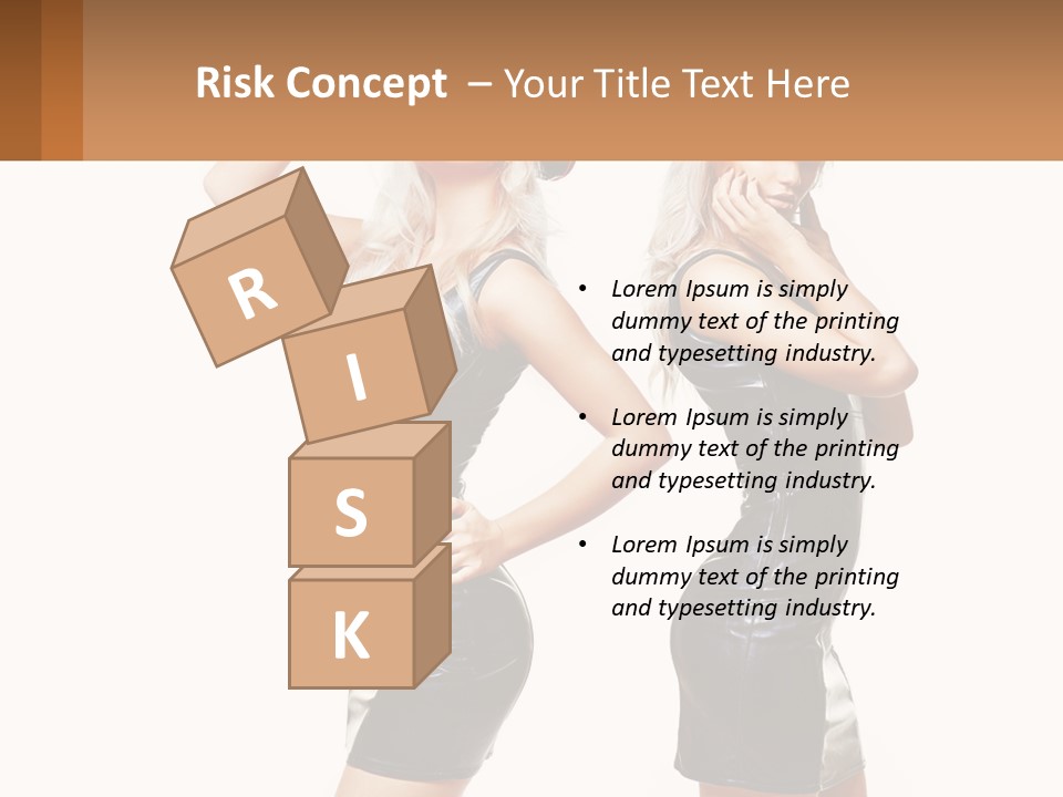 Standing Caucasian Hand PowerPoint Template