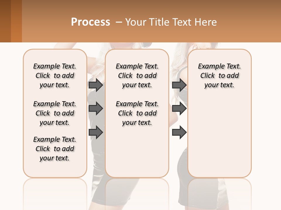 Standing Caucasian Hand PowerPoint Template