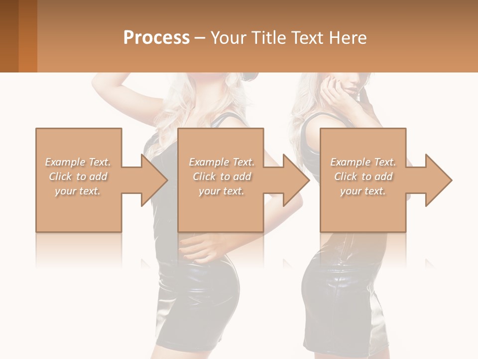 Standing Caucasian Hand PowerPoint Template