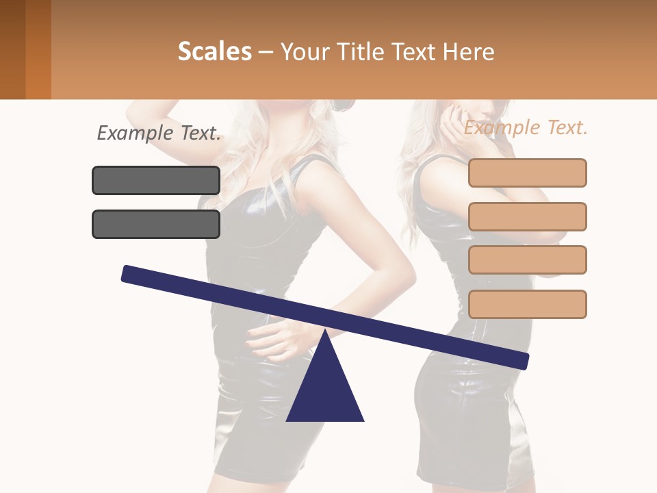 Standing Caucasian Hand PowerPoint Template