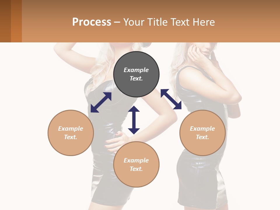 Standing Caucasian Hand PowerPoint Template