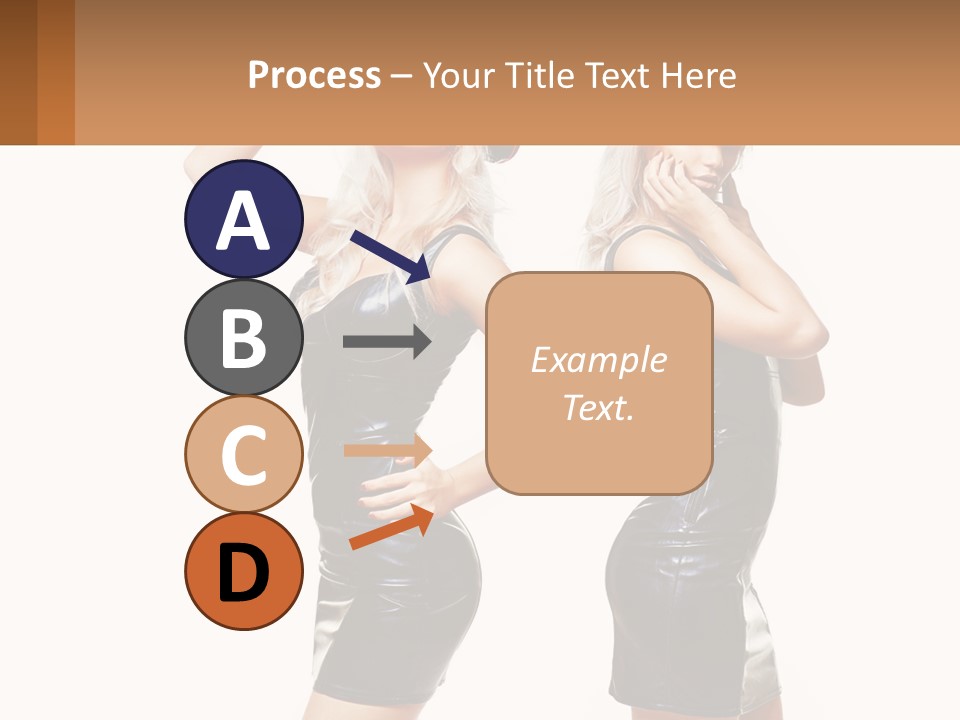 Standing Caucasian Hand PowerPoint Template