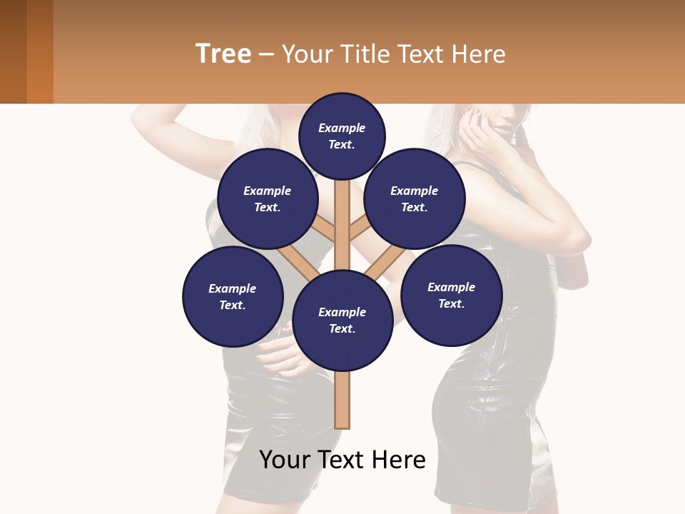 Standing Caucasian Hand PowerPoint Template