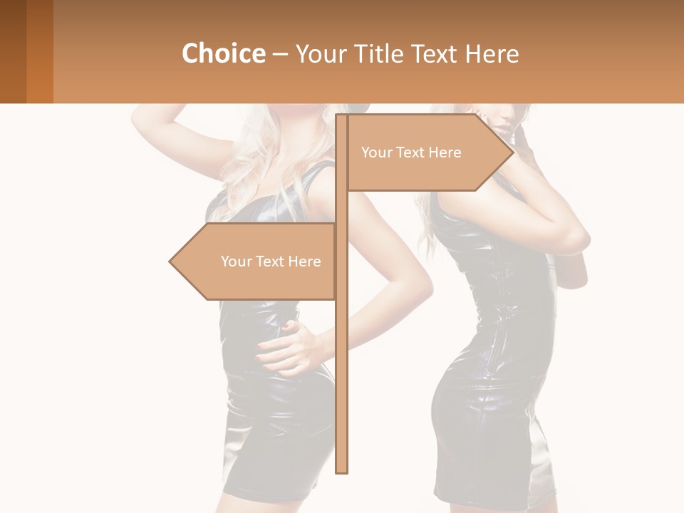Standing Caucasian Hand PowerPoint Template