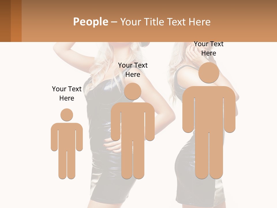 Standing Caucasian Hand PowerPoint Template