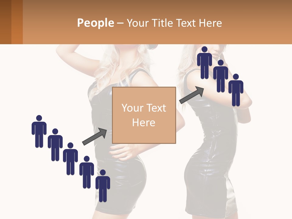 Standing Caucasian Hand PowerPoint Template
