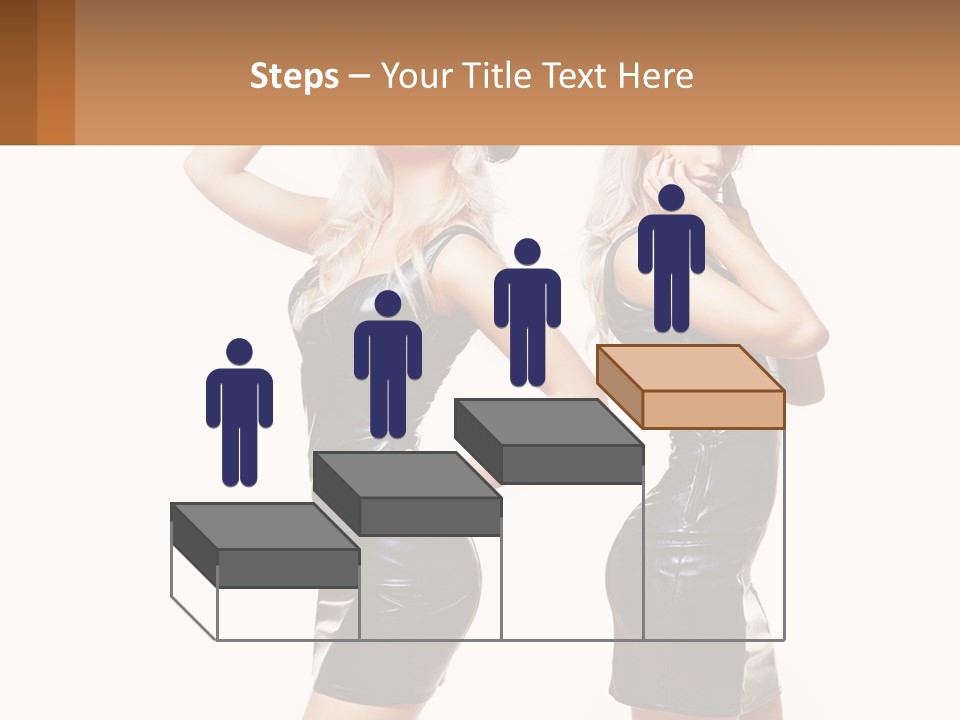 Standing Caucasian Hand PowerPoint Template