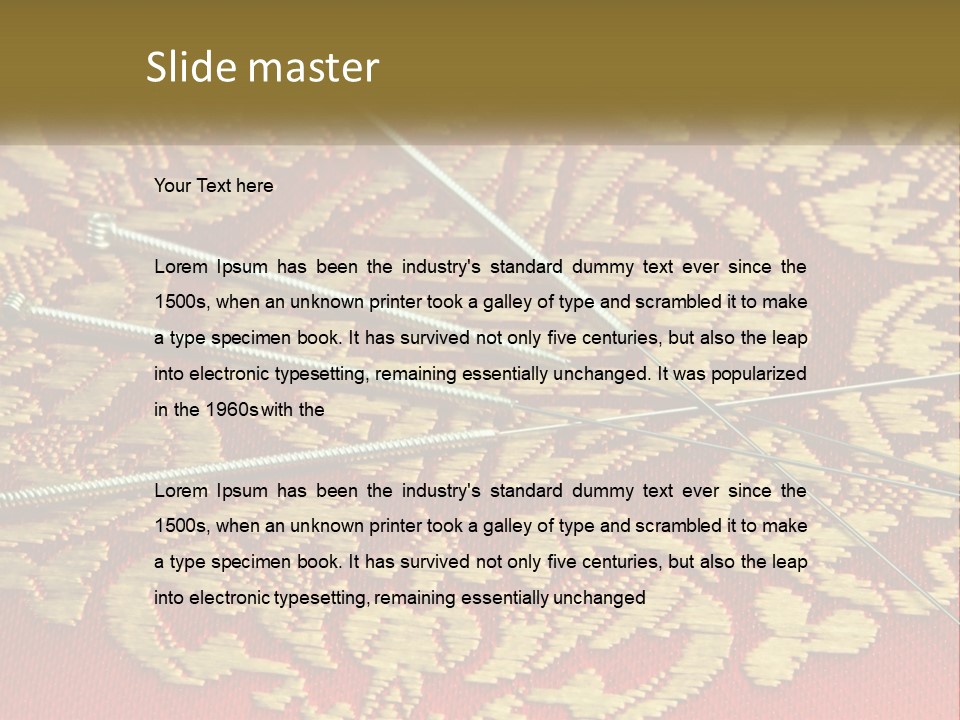 Old Needles Enhancer PowerPoint Template