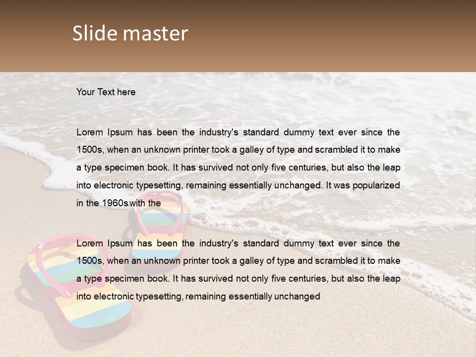 Sun Shore Blue PowerPoint Template