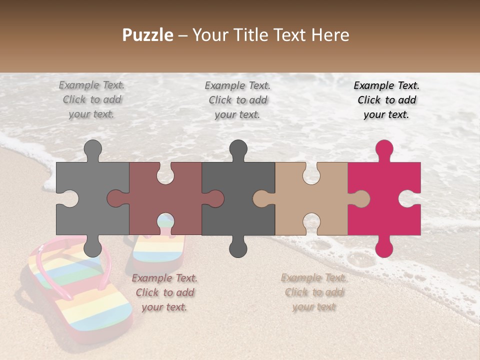 Sun Shore Blue PowerPoint Template