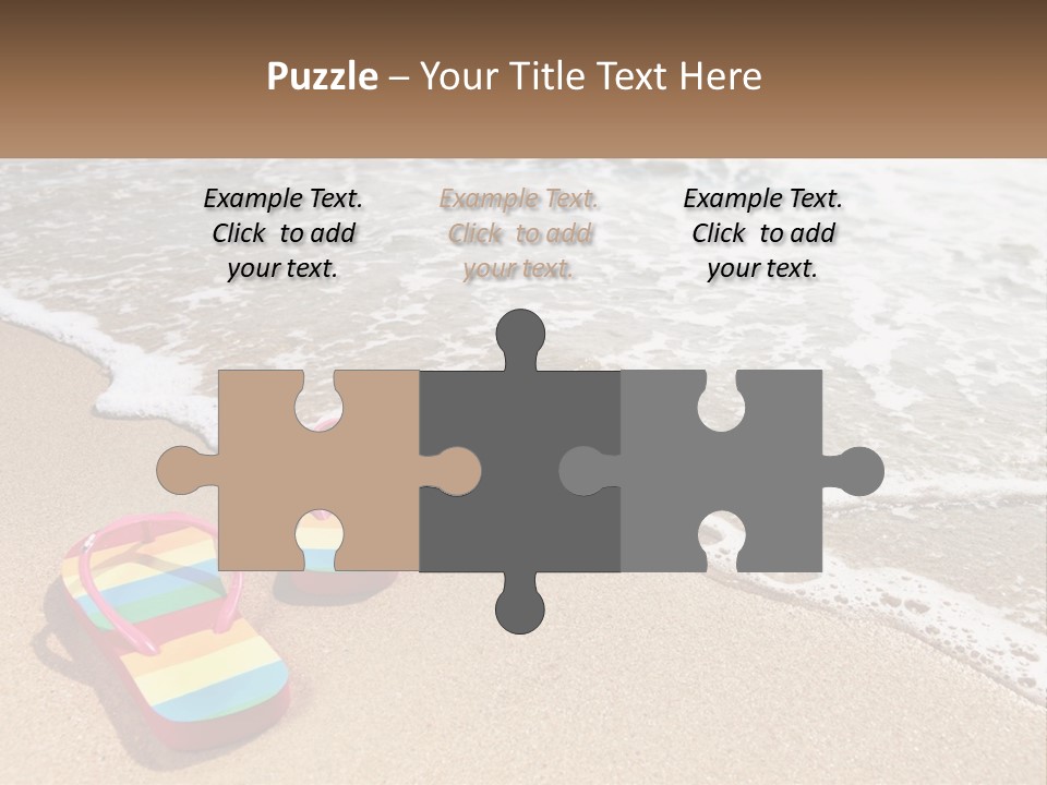 Sun Shore Blue PowerPoint Template