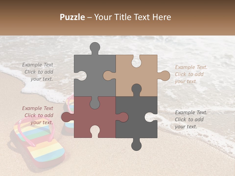 Sun Shore Blue PowerPoint Template