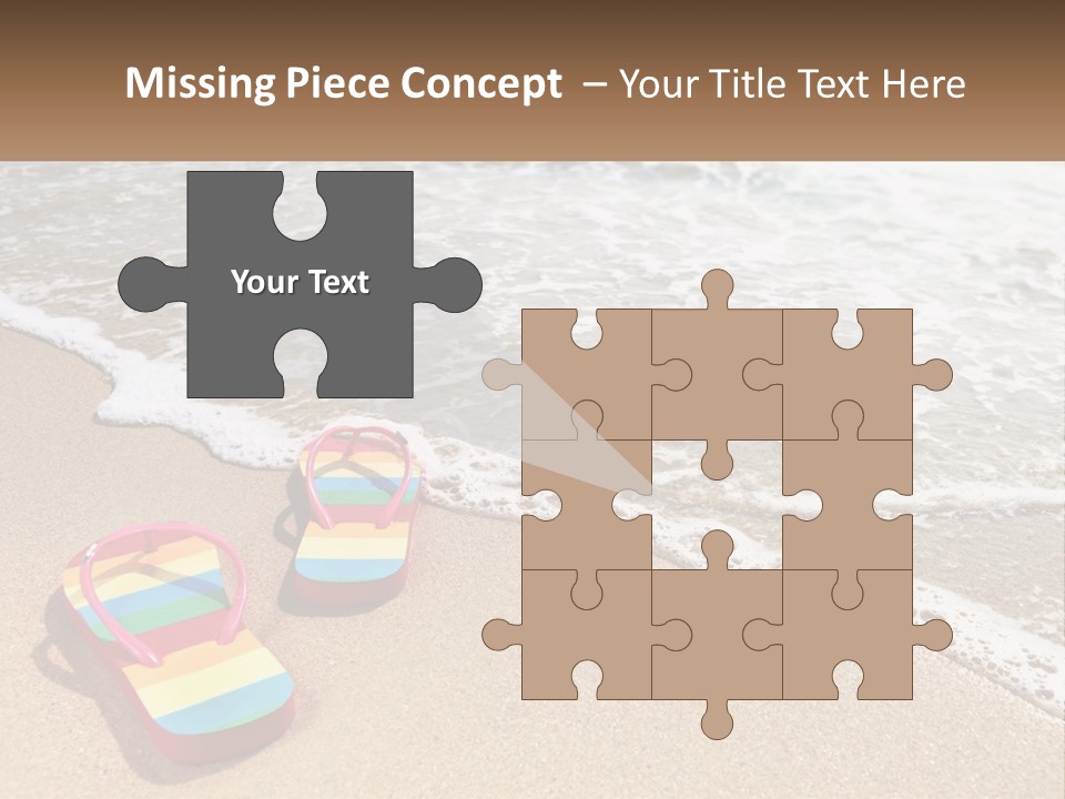 Sun Shore Blue PowerPoint Template