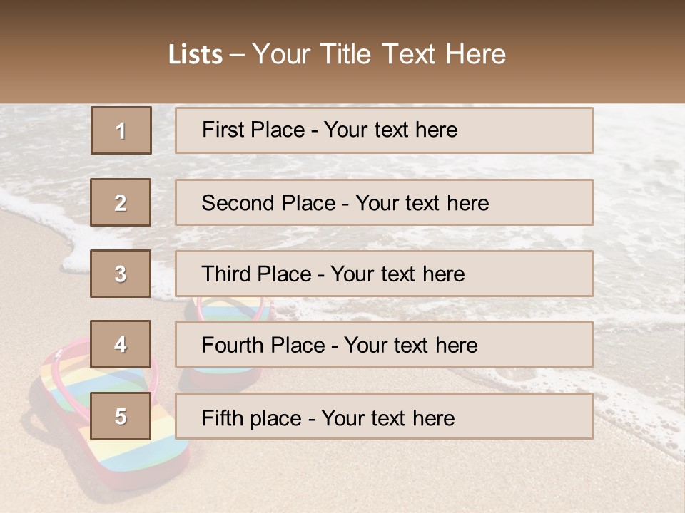 Sun Shore Blue PowerPoint Template