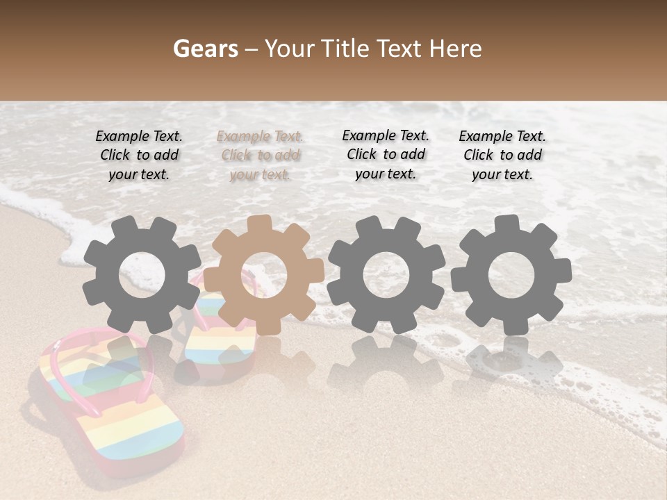 Sun Shore Blue PowerPoint Template