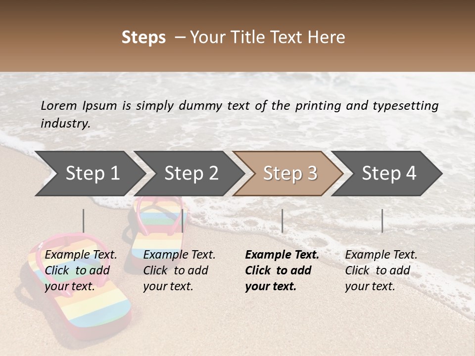 Sun Shore Blue PowerPoint Template