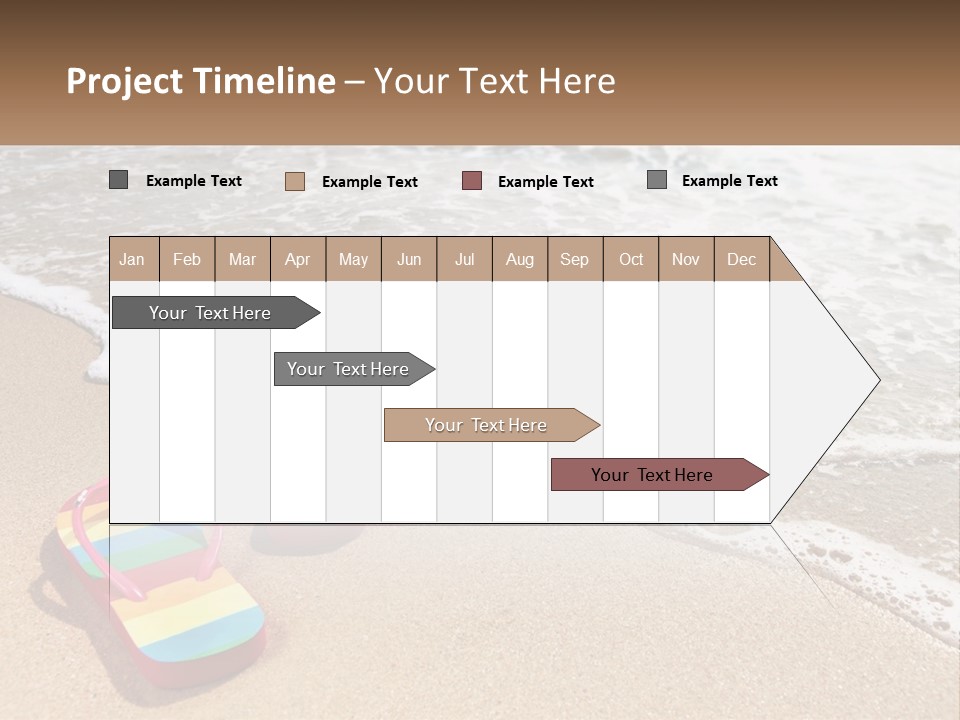 Sun Shore Blue PowerPoint Template
