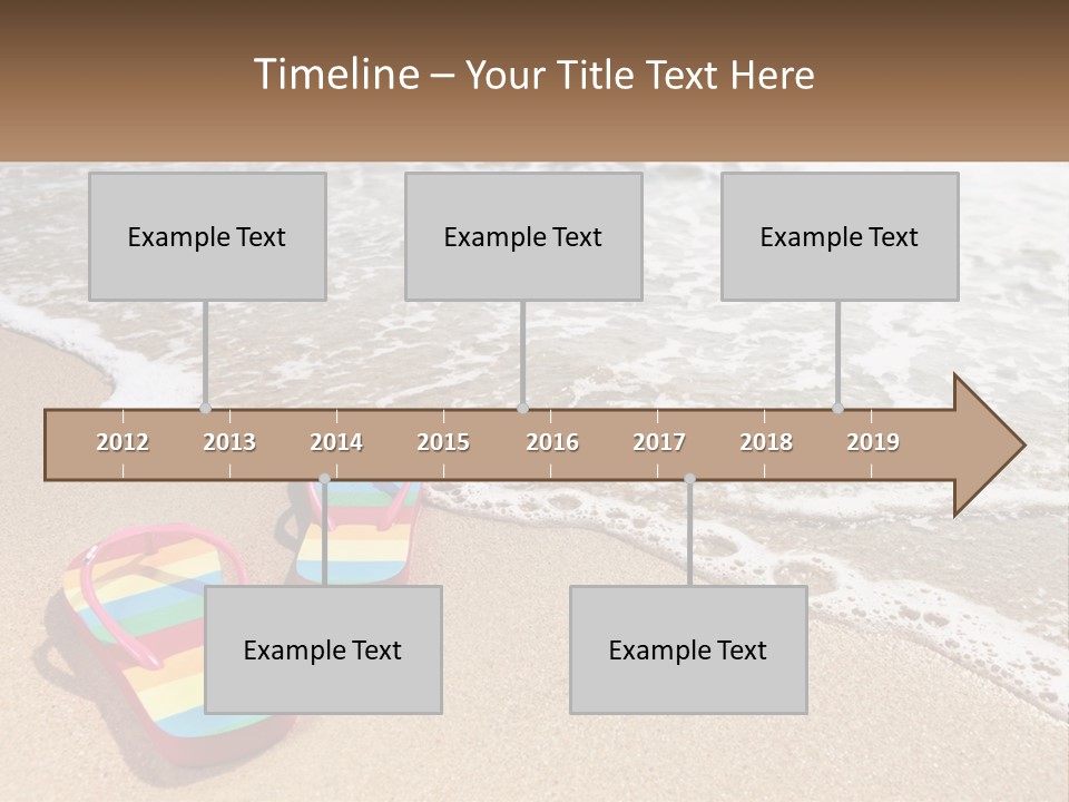 Sun Shore Blue PowerPoint Template