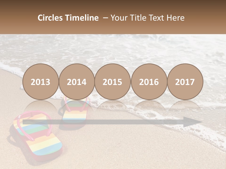 Sun Shore Blue PowerPoint Template