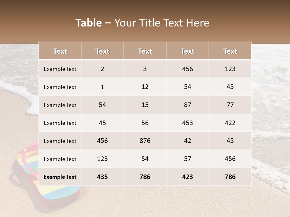Sun Shore Blue PowerPoint Template