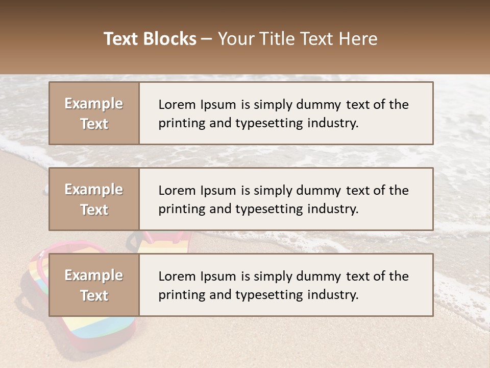 Sun Shore Blue PowerPoint Template