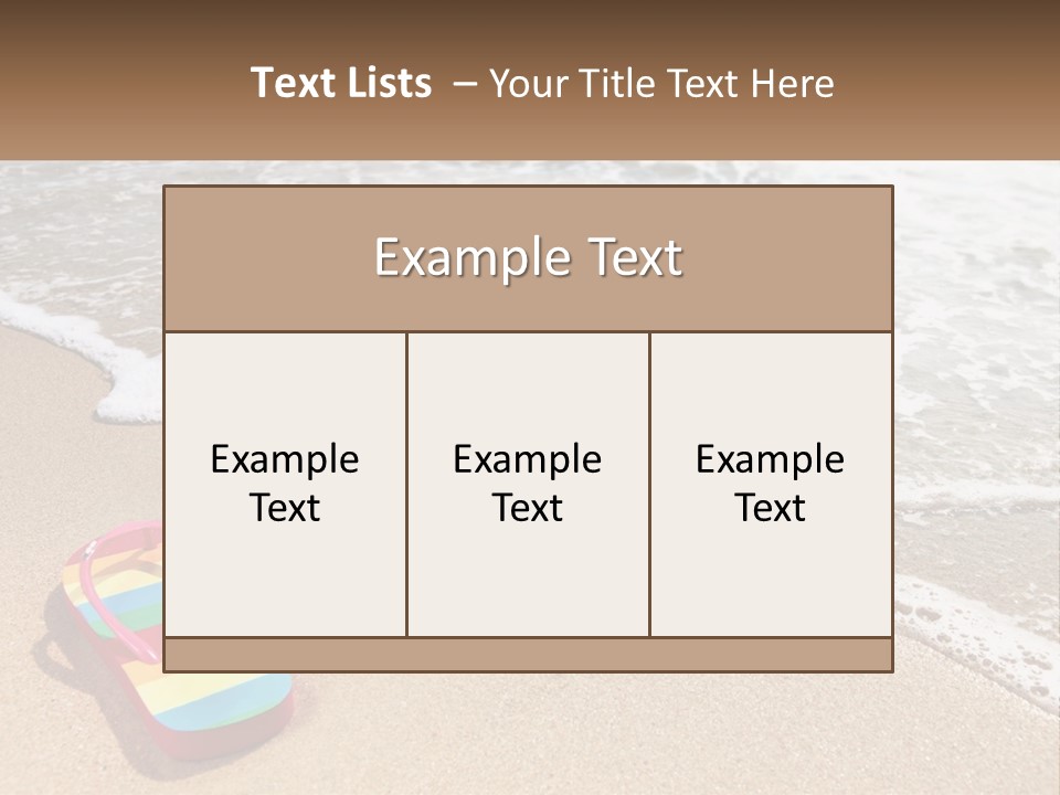 Sun Shore Blue PowerPoint Template