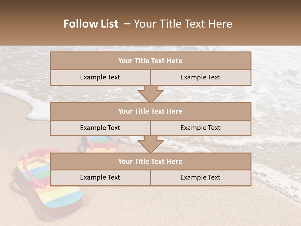 Sun Shore Blue PowerPoint Template