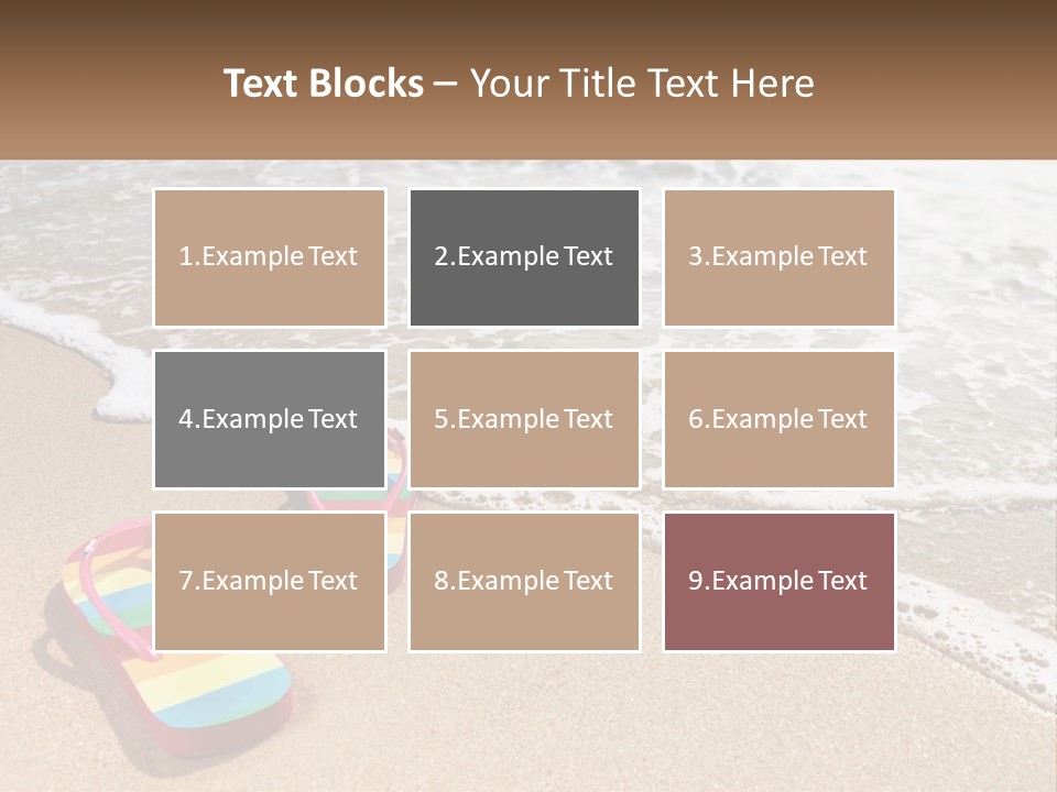 Sun Shore Blue PowerPoint Template